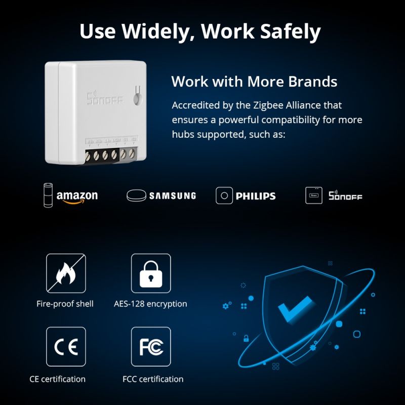 Sonoff - Interrupteur intelligent miniature Zigbee SONOFF ZBminir2,