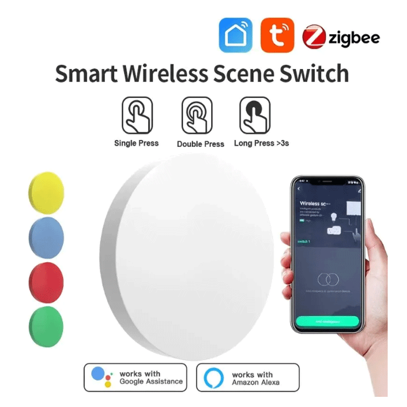 Home Assistant Tuya - Tuya ZigBee – bouton intelligent sans
