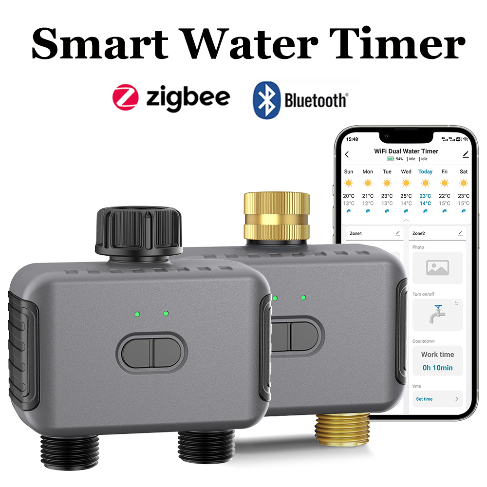 Tuya Smart - Minuterie d'eau intelligente Tuya Zigbee/BT, contrôleur