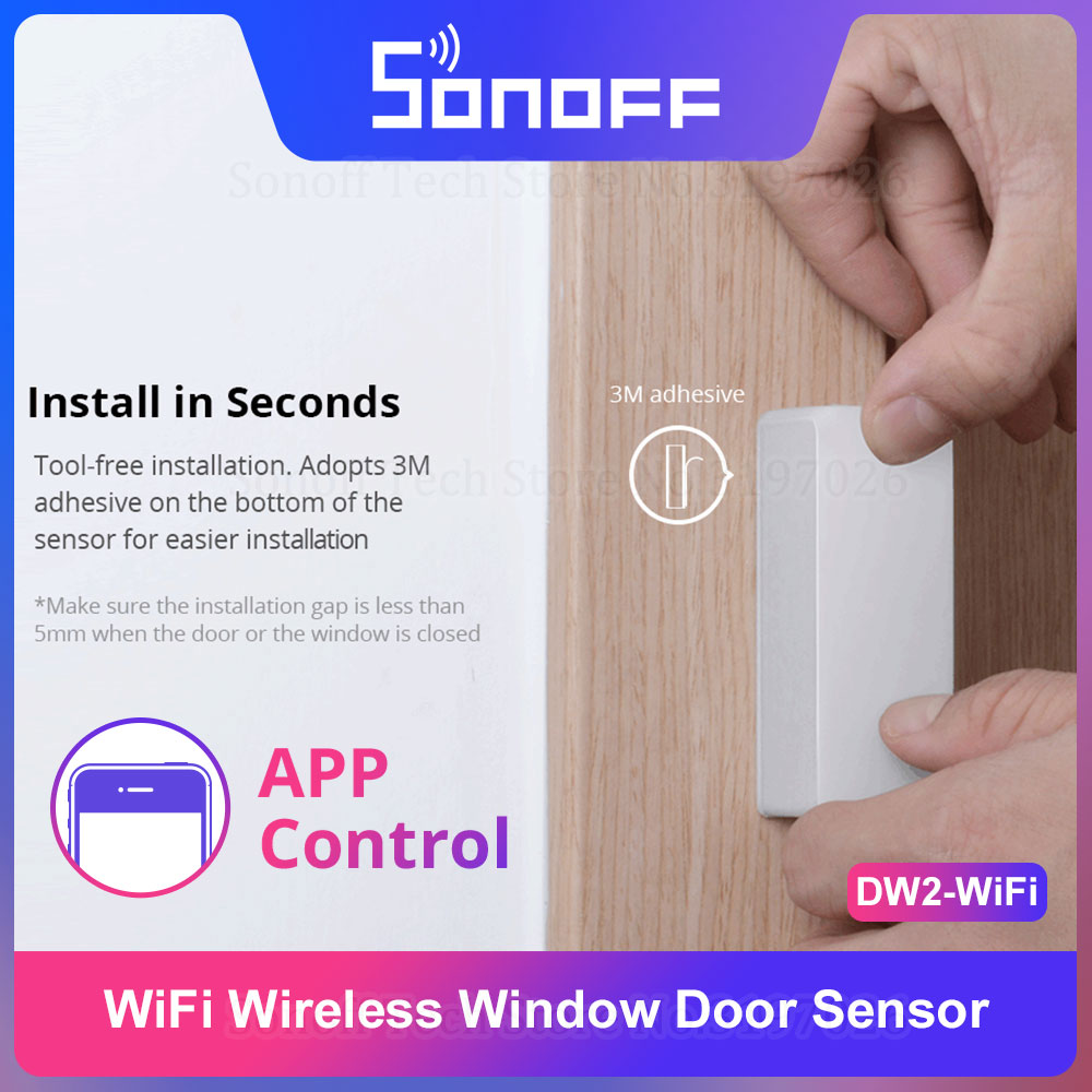 Sonoff - DW2-WiFi de sécurité sans fil macoff