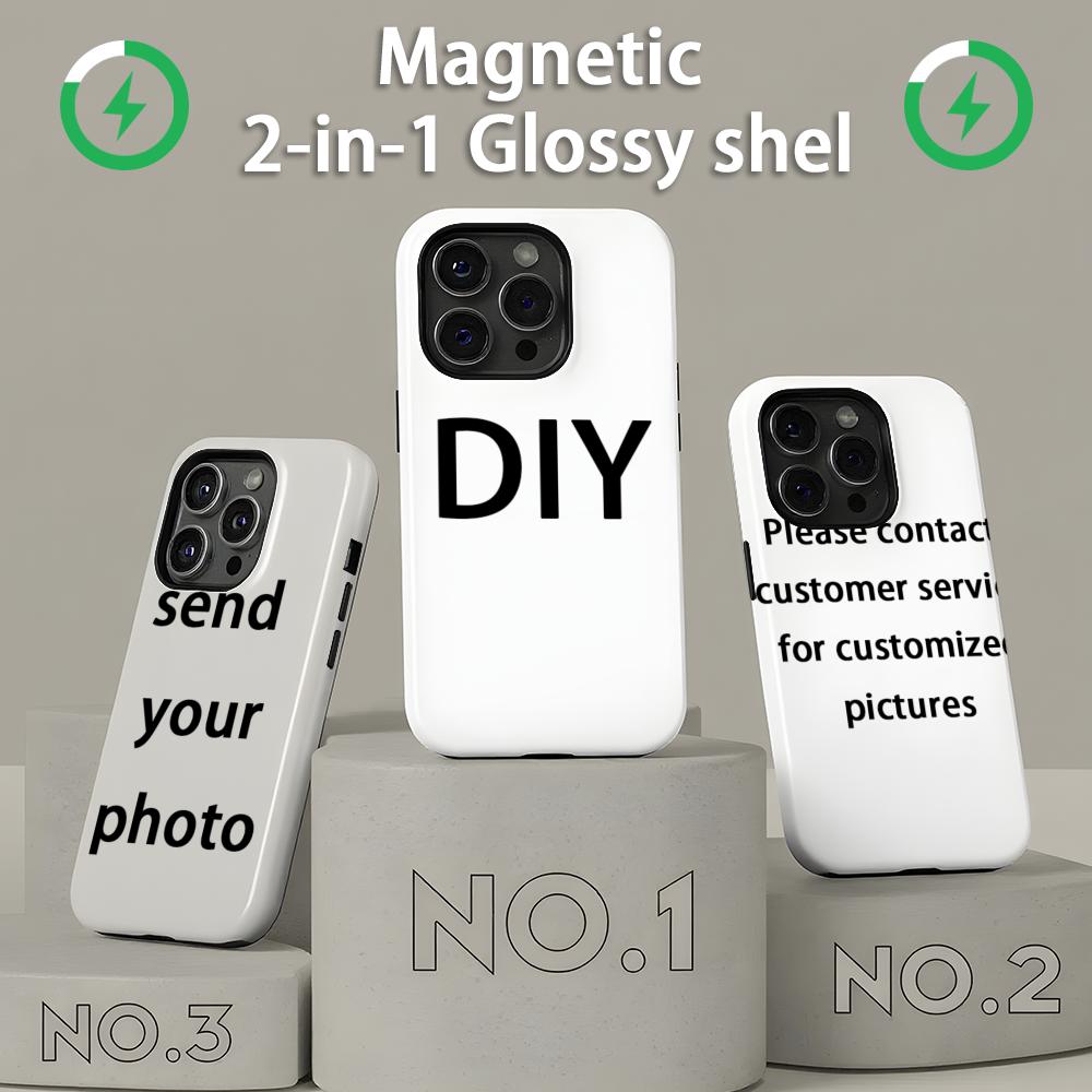 Shelly - Coque de téléphone magnétique 2-en-1 brillante