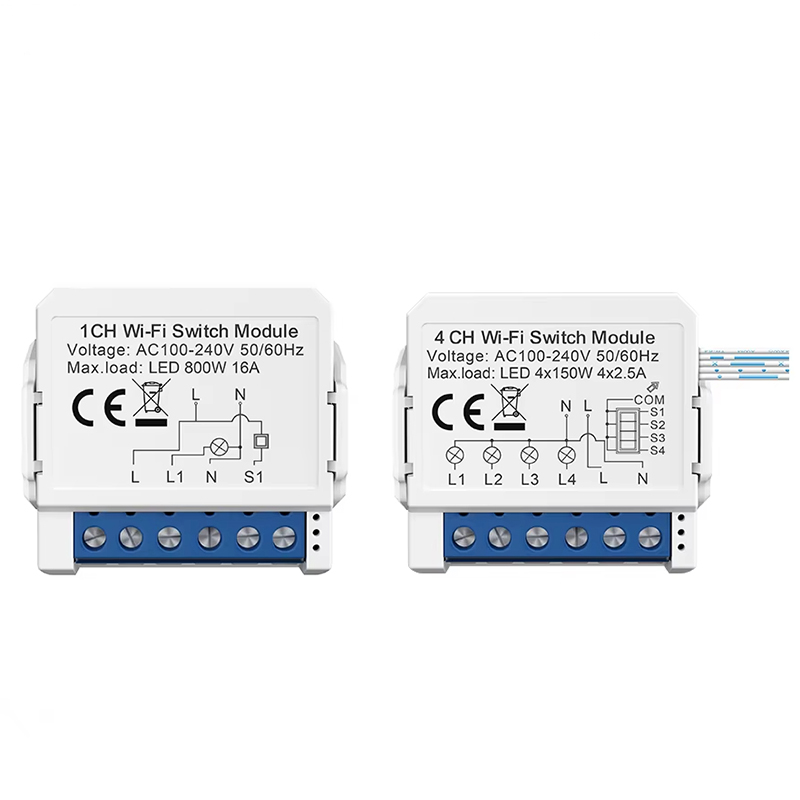 Tuya 4 Channel - WSM16 Tuya WiFi Module de commutation