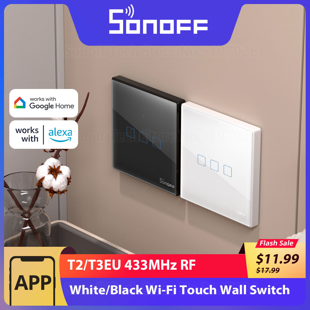 Sonoff Basic - SONOFF-Joli mural tactile intelligent T2/T3EU 433MHz