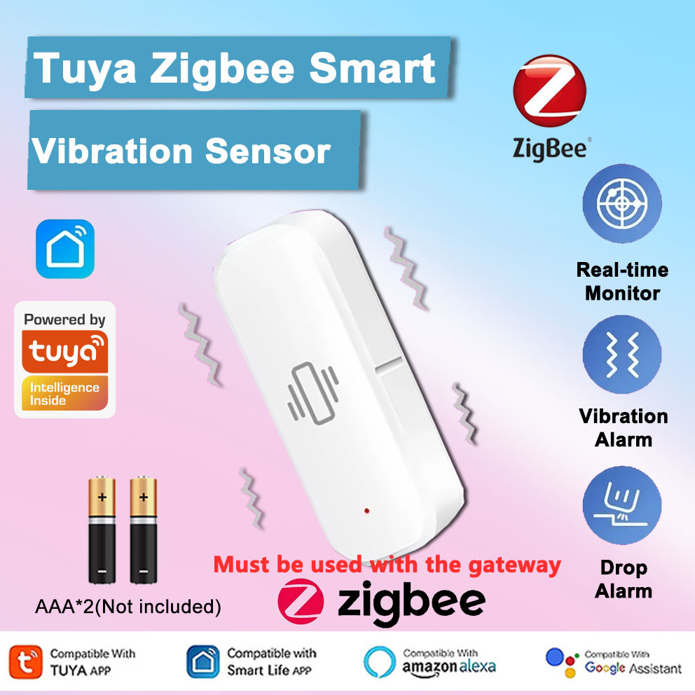 Home Assistant Tuya - Tuya Zigbee capteur de vibrations intelligent