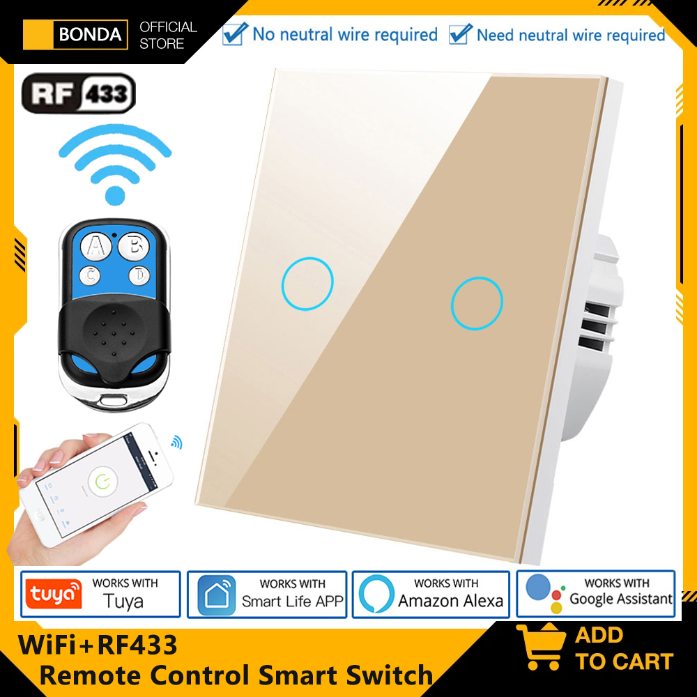 Smart Relay Tuya - Tuya EU WiFi + RF433 commutateur