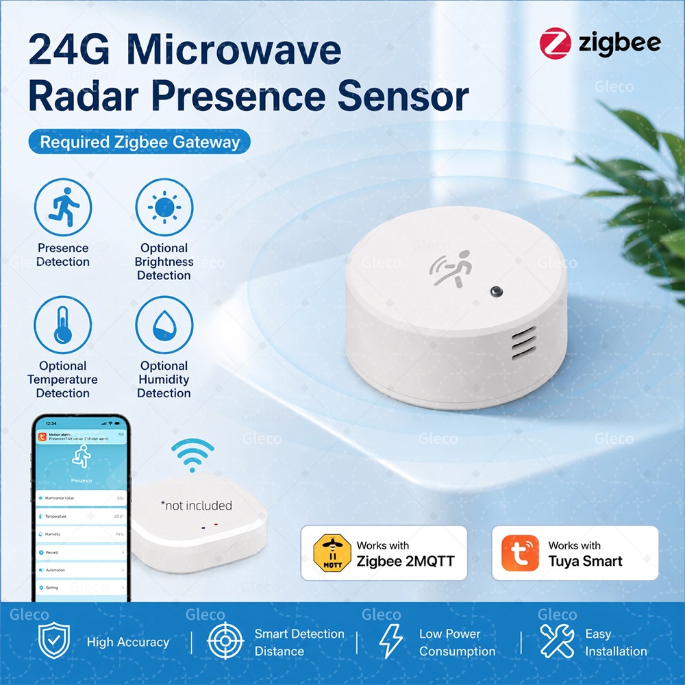Tasmota - Capteur de présence humaine Zigbee Tuya