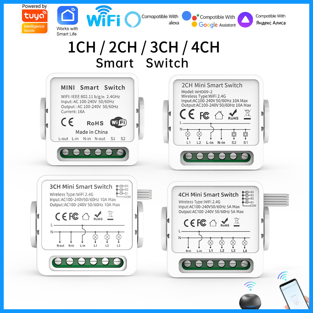 Interrupteur intelligent WiFi  - Smart Relay Tuya avis et prix