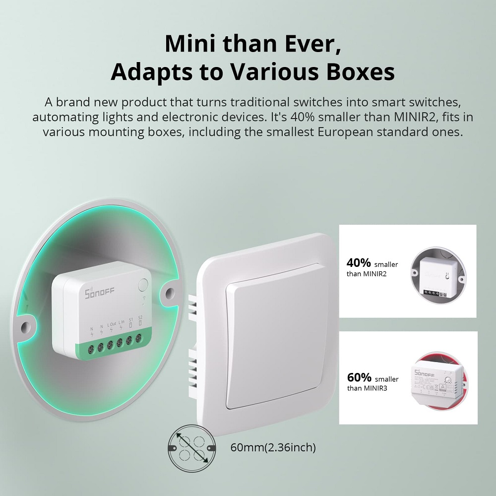 SONOFF MINIR4M Mini WiFi Matte - Sonoff avis et prix