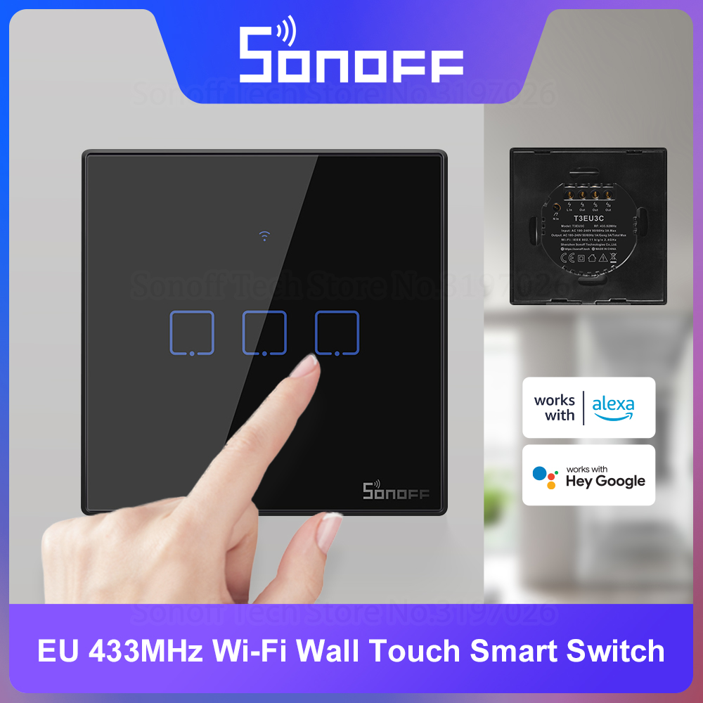 SONOFF-Joli mural tactile inte - Sonoff Basic avis et prix