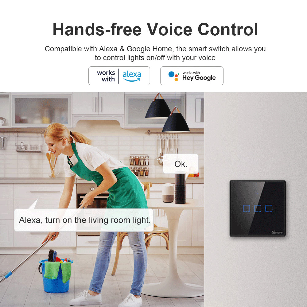 SONOFF-Joli mural tactile inte - Sonoff Basic avis et prix