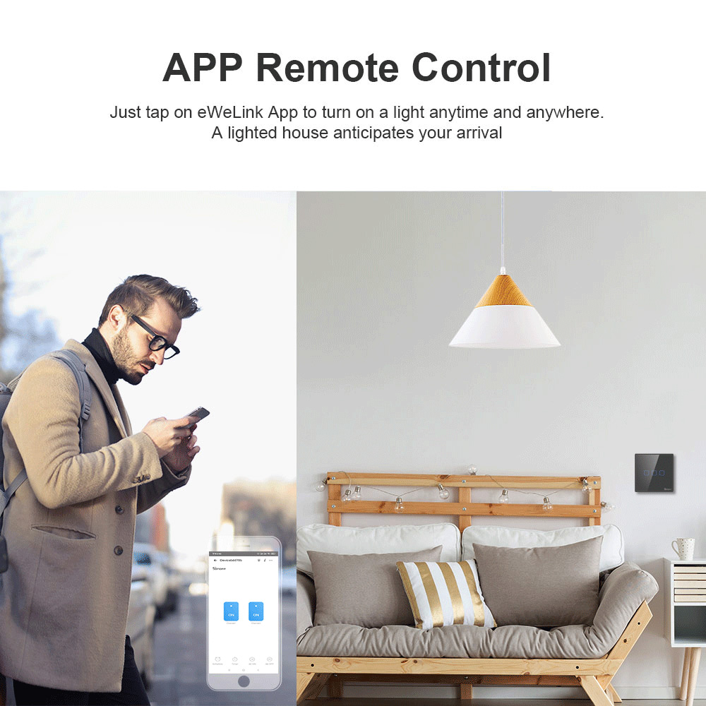 SONOFF-Joli mural tactile inte - Sonoff Basic avis et prix