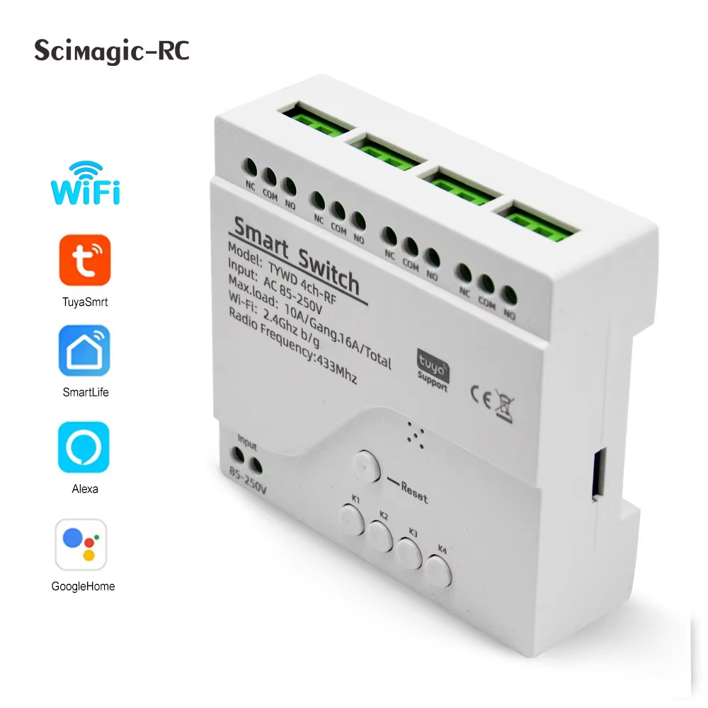 Commutateur intelligent Tuya,  - Tuya 4 Channel avis et prix