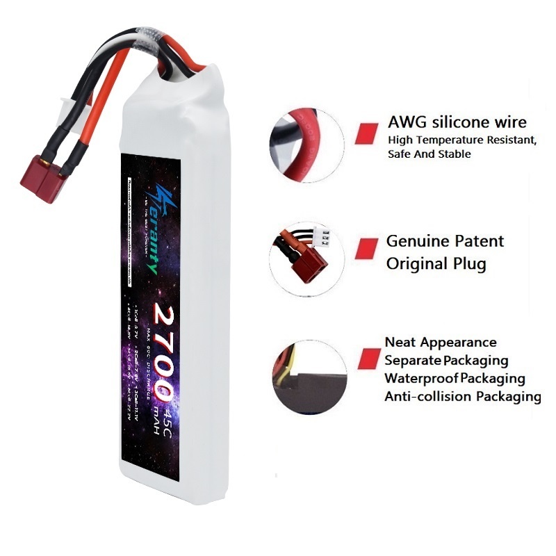 1/3 pièces 2S 7.4V Lipo batter - Shelly Plug avis et prix