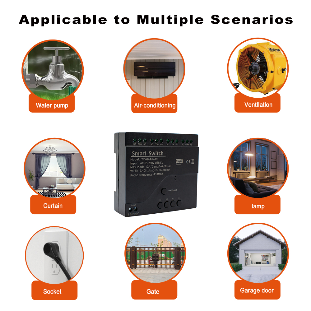 Module de commutation Wifi int - Tuya 4 Channel avis et prix