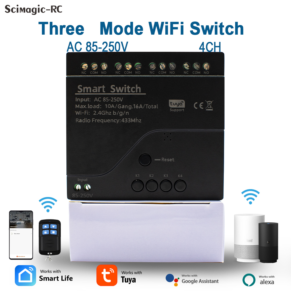 Module de relais WiFi 4CH Tuya - Tuya 4 Channel avis et prix