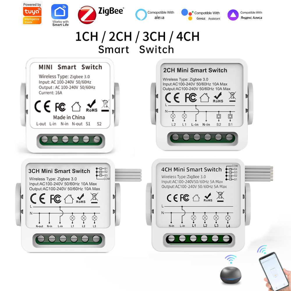 Interrupteur intelligent Tuya  - Tuya 4 Channel avis et prix
