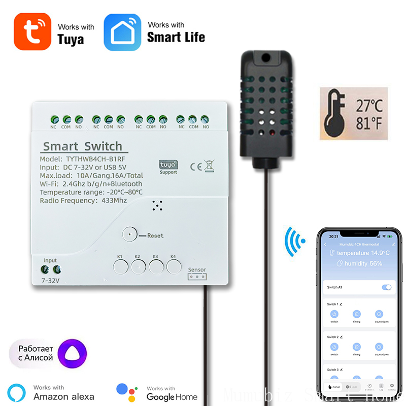 Tuya – relais intelligent WiFi - Tuya 4 Channel avis et prix
