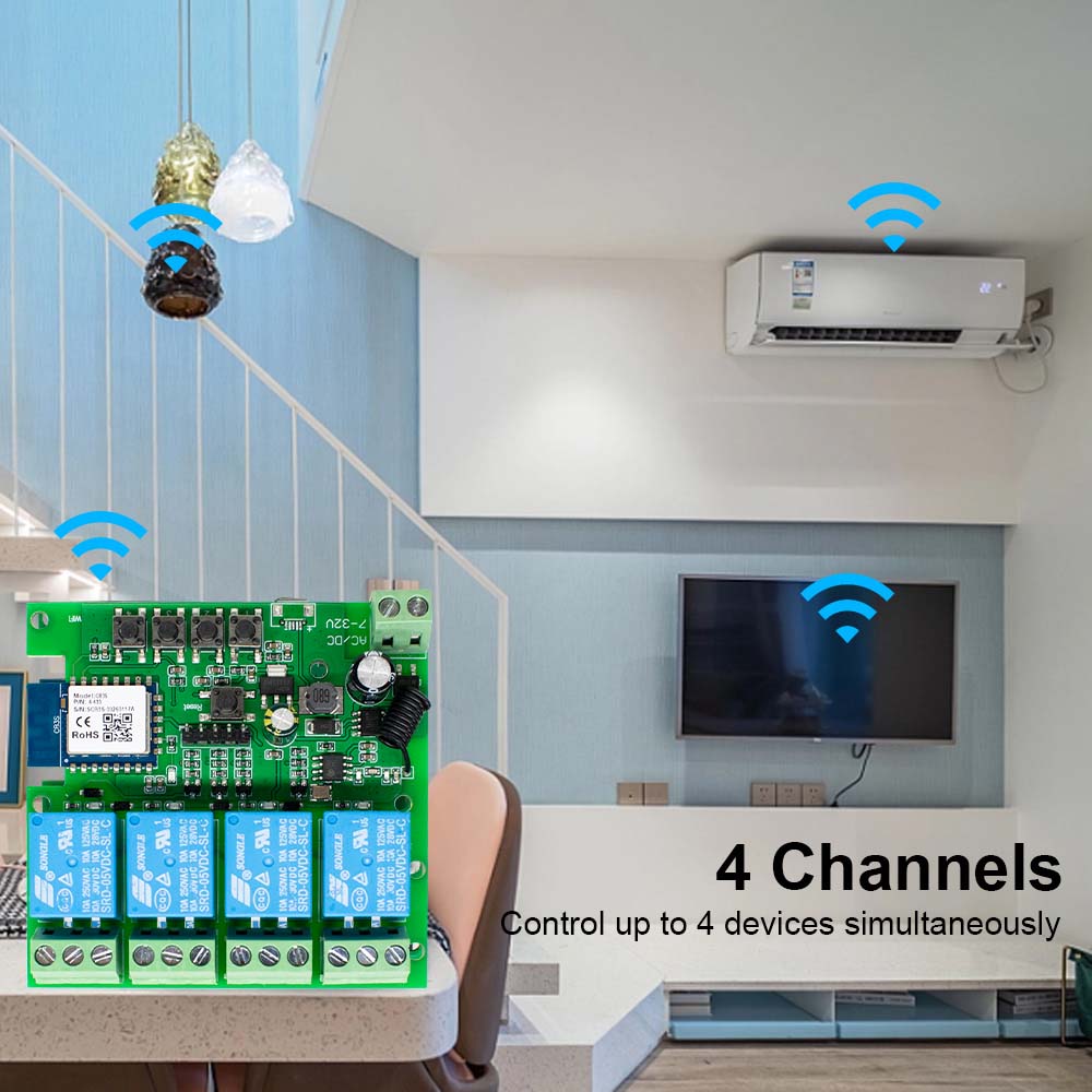 Relais intelligent Wifi Tuya 4 - Tuya 4 Channel avis et prix