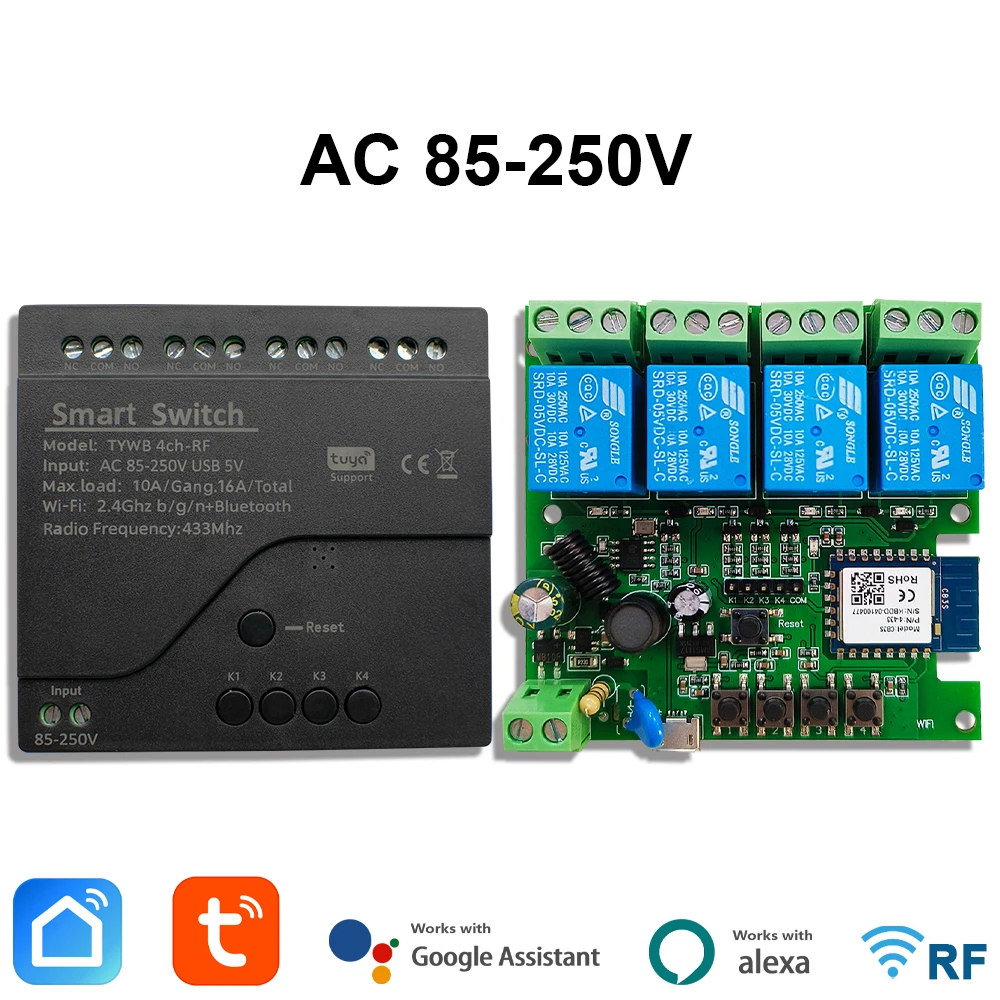 Tuya AC 85-250V 4 canaux Wifi  - Sonoff Mini R4 avis et prix