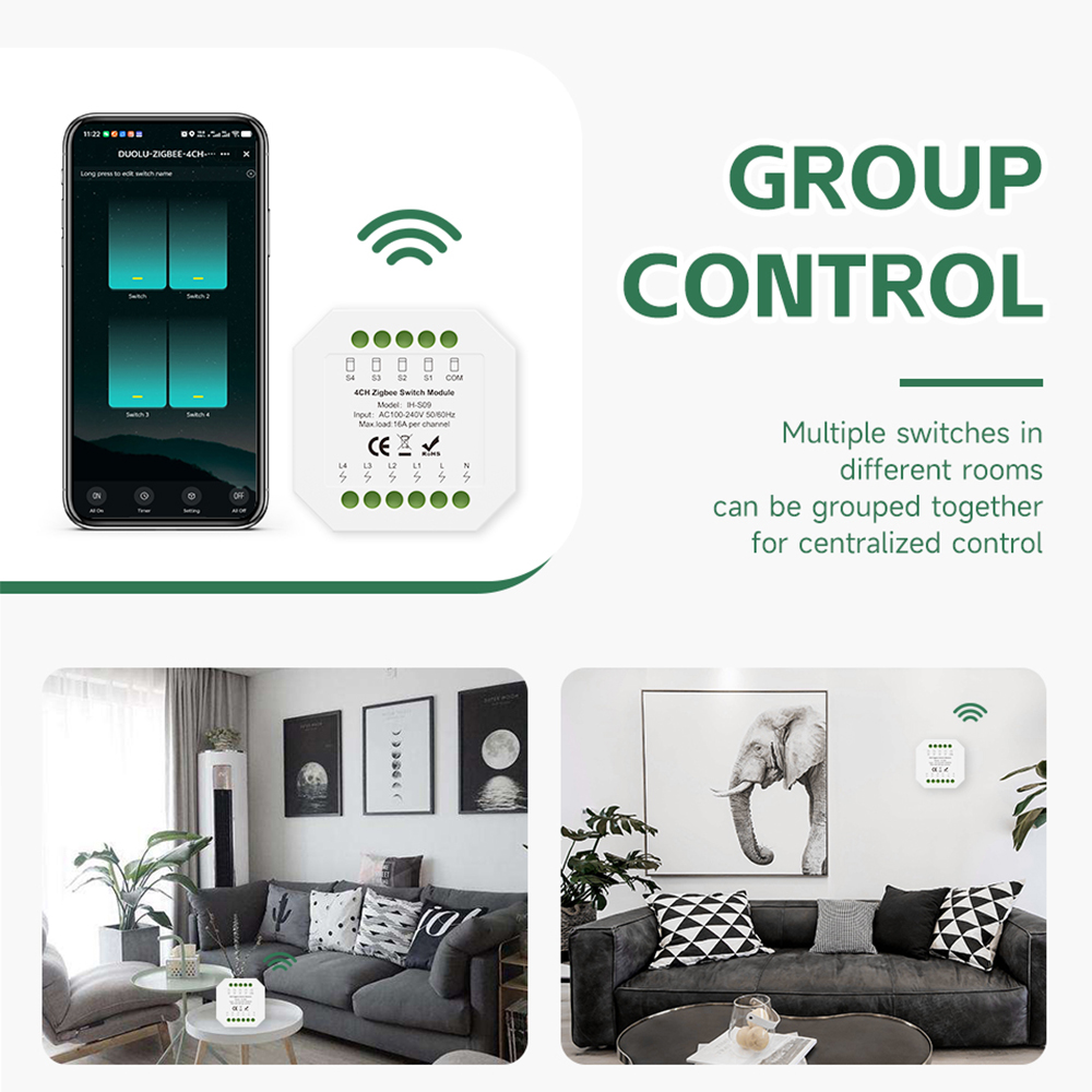 Module d'interrupteur intellig - Tuya 4 Channel avis et prix