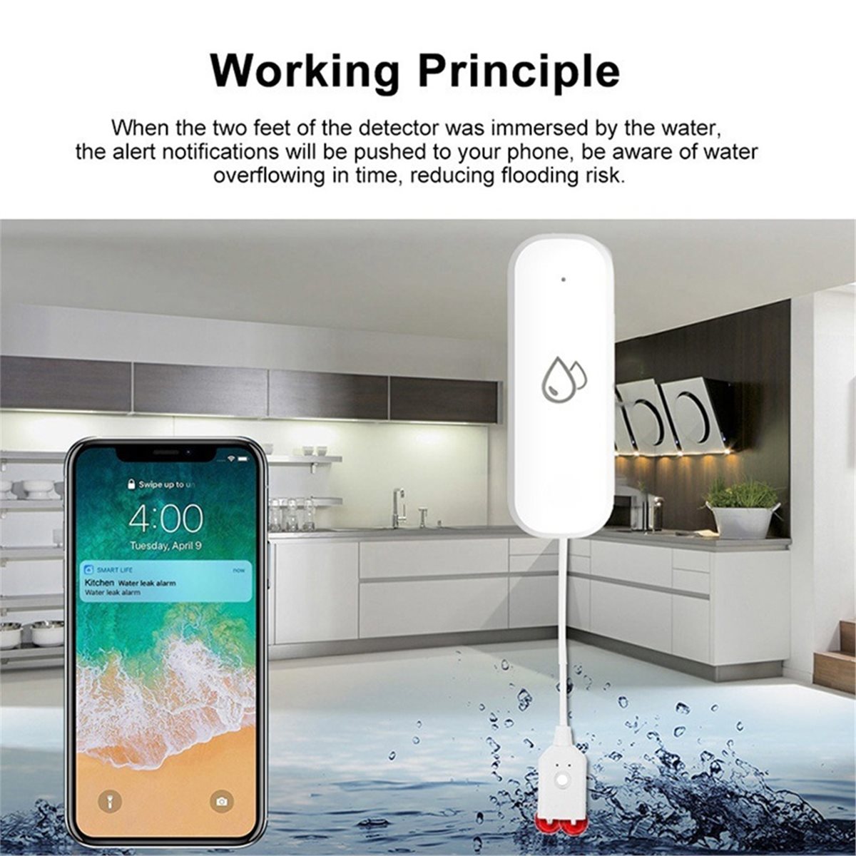 Détecteur de fuite d'eau compa - Tuya Smart avis et prix